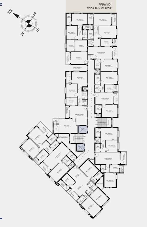  aavasa shivgram residency Aavasa Shivgram Residency Cluster Plan from 1st to 4th Floor