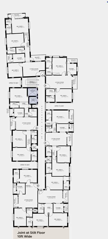  aavasa shivgram residency Aavasa Shivgram Residency Cluster Plan from 1st to 4th Floor