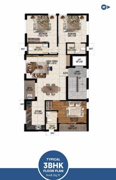  serene Serene Cluster Plan from 1st to 5th Floor