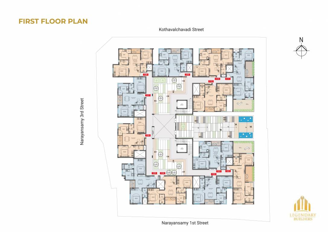  super60 Legendary Super60 Cluster Plan for 1st Floor