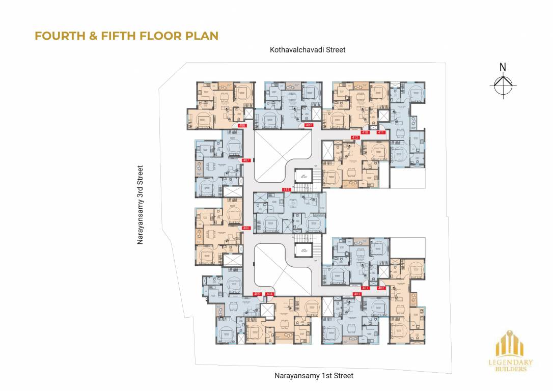  super60 Legendary Super60 Cluster Plan from 4th to 5th Floor