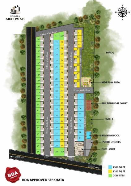  sln-nidhi-palms Layout Plan