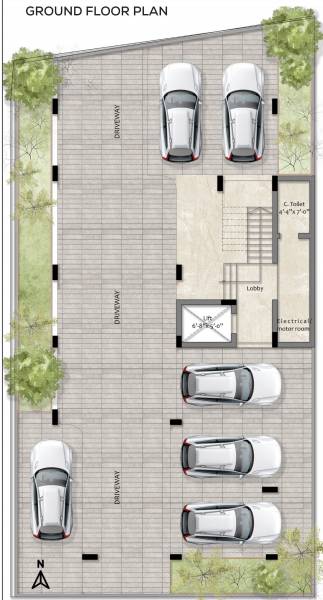  earthen-homes Earthen Homes Cluster Plan for ground Floor