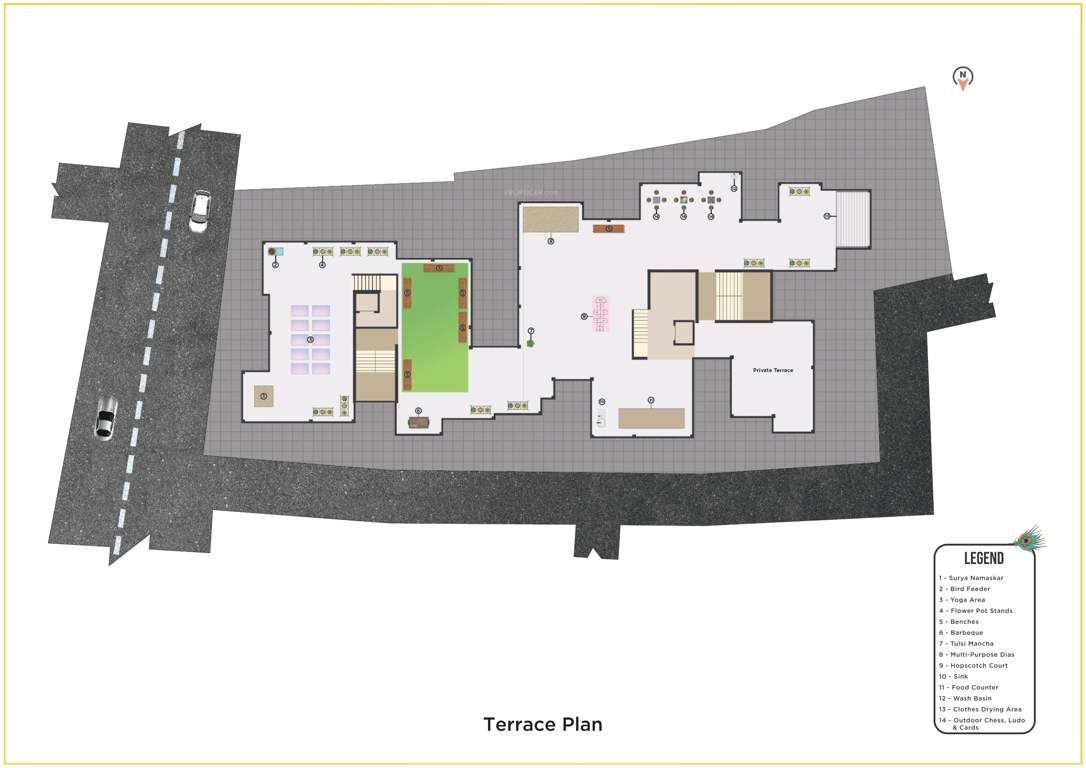  dharam laxmi hari mohini vihar Dharam Laxmi Hari Mohini Vihar Terrace Cluster Plan