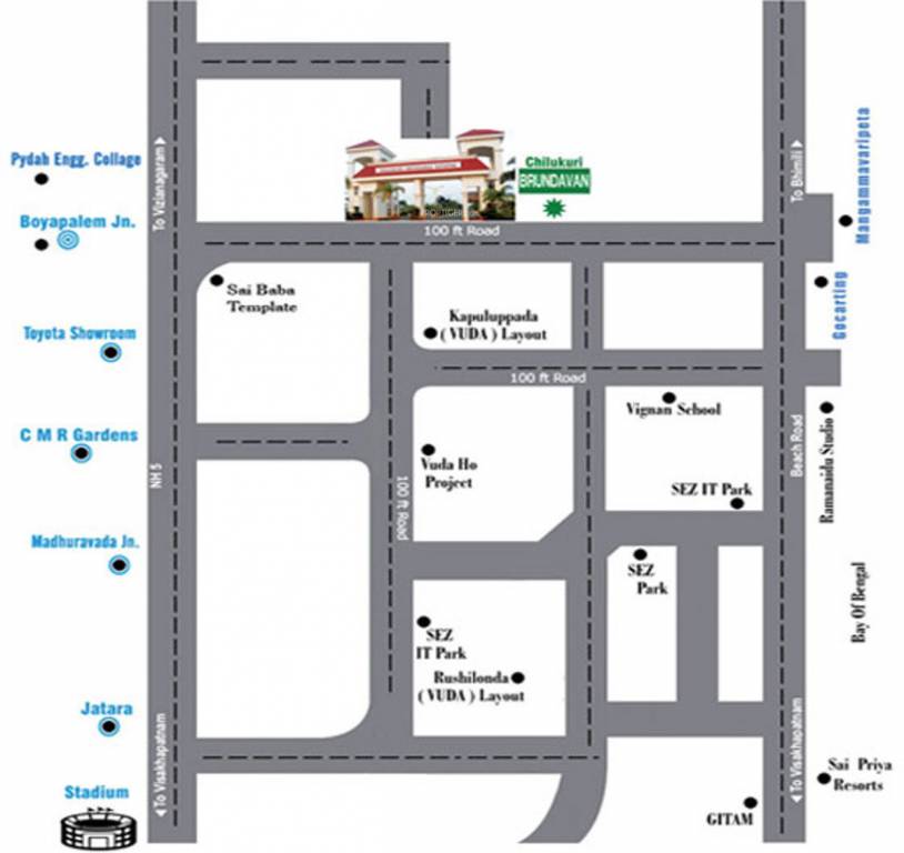 north extension water front project Location Plan