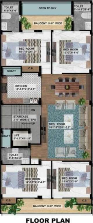  290 sqyd swastik construction 290 Sqyd Swastik Construction Typical Cluster Plan