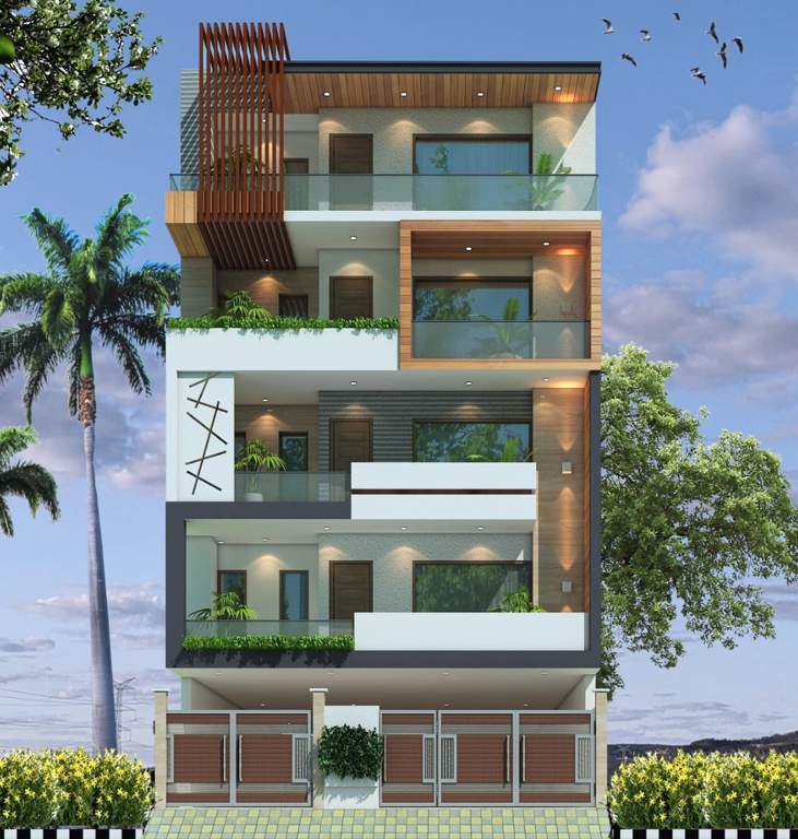  luxury builder floors by swastik 2 Elevation