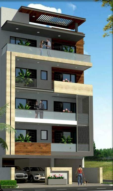  luxury builder floors by swastik 3 Elevation