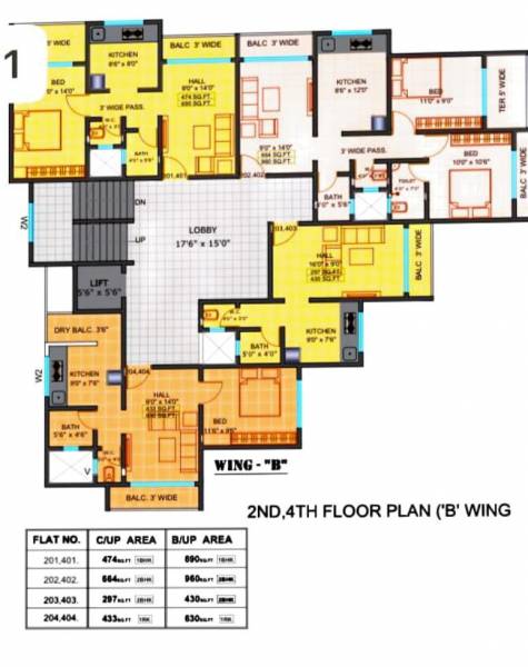  platina Wing A Cluster Plan