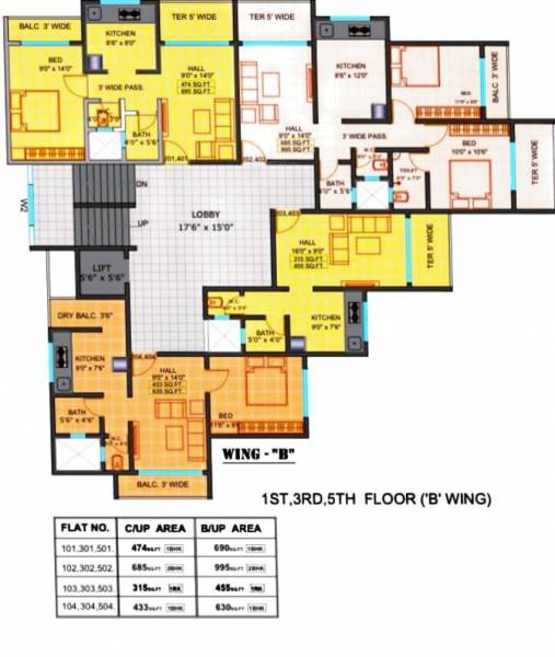  platina Wing A Cluster Plan