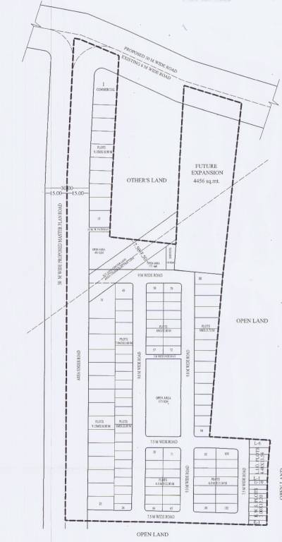  hill view residency Layout Plan