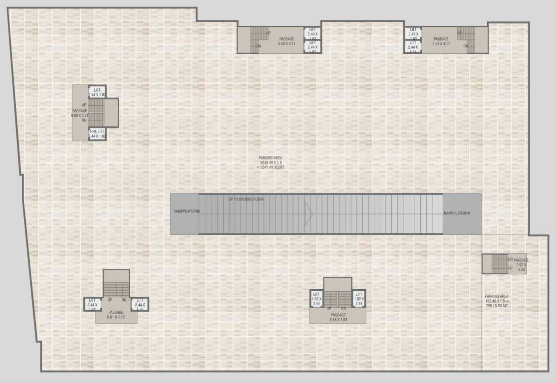  arica Block A,B,E,C,D Cluster Plan For Basement