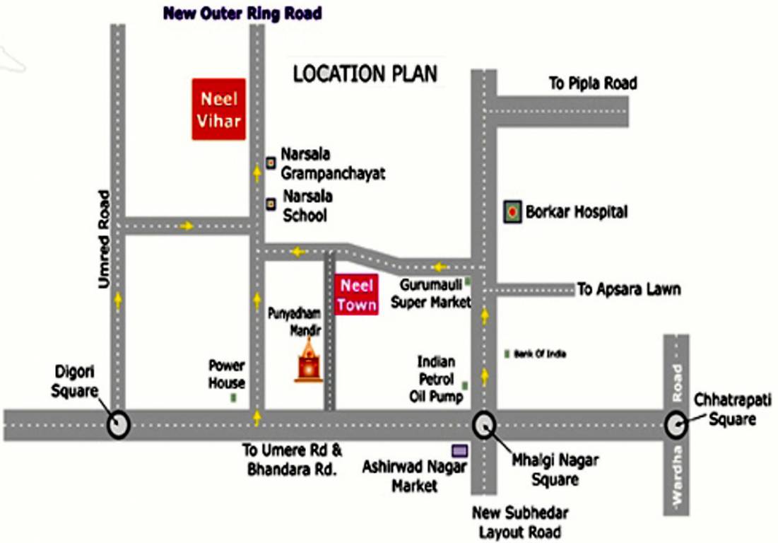 neel vihar Location Plan