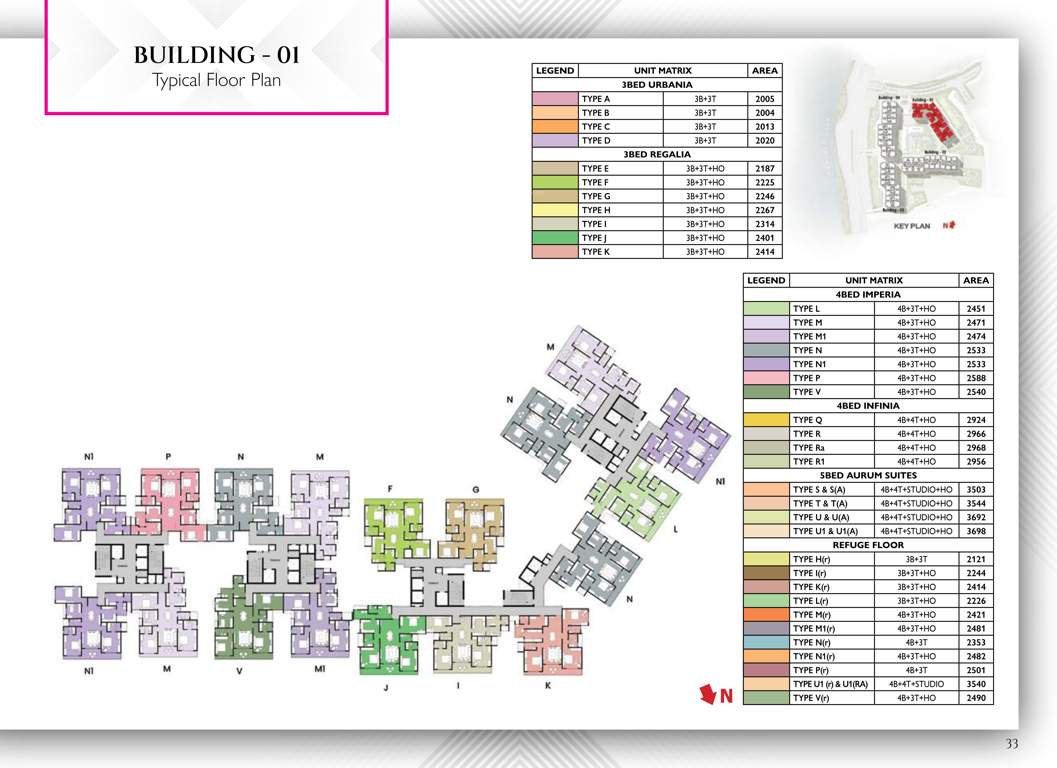  raintree park Tower 1 Cluster Plan