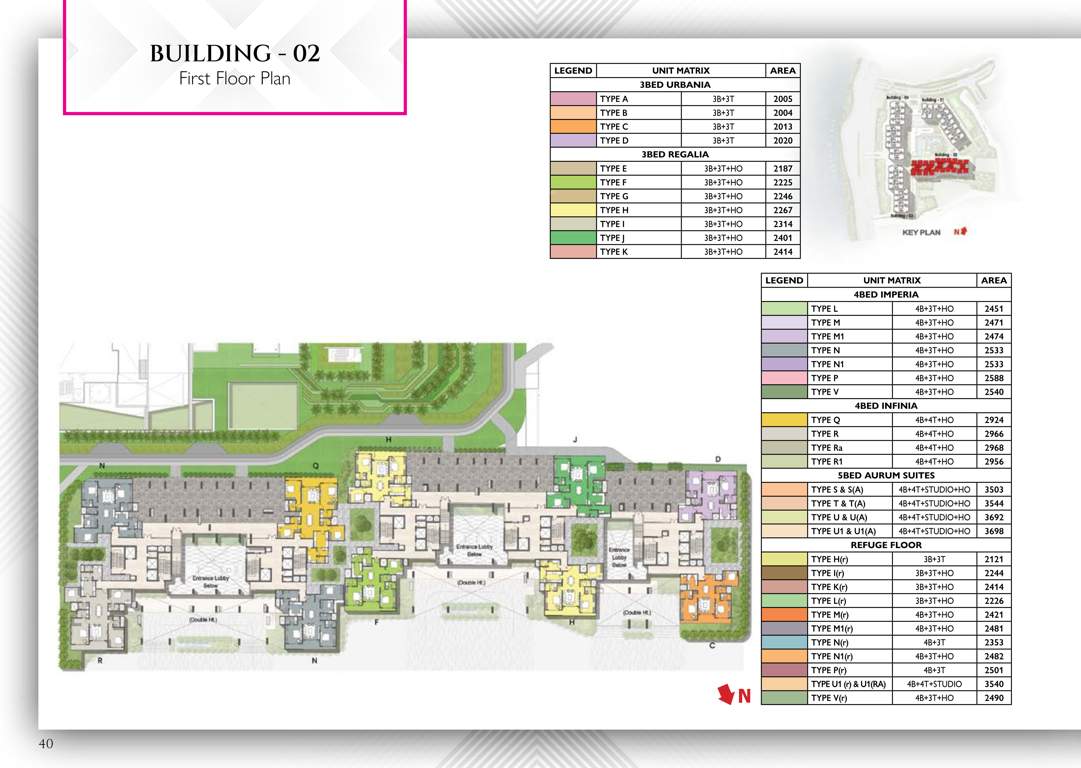  raintree park Tower 2 Cluster Plan