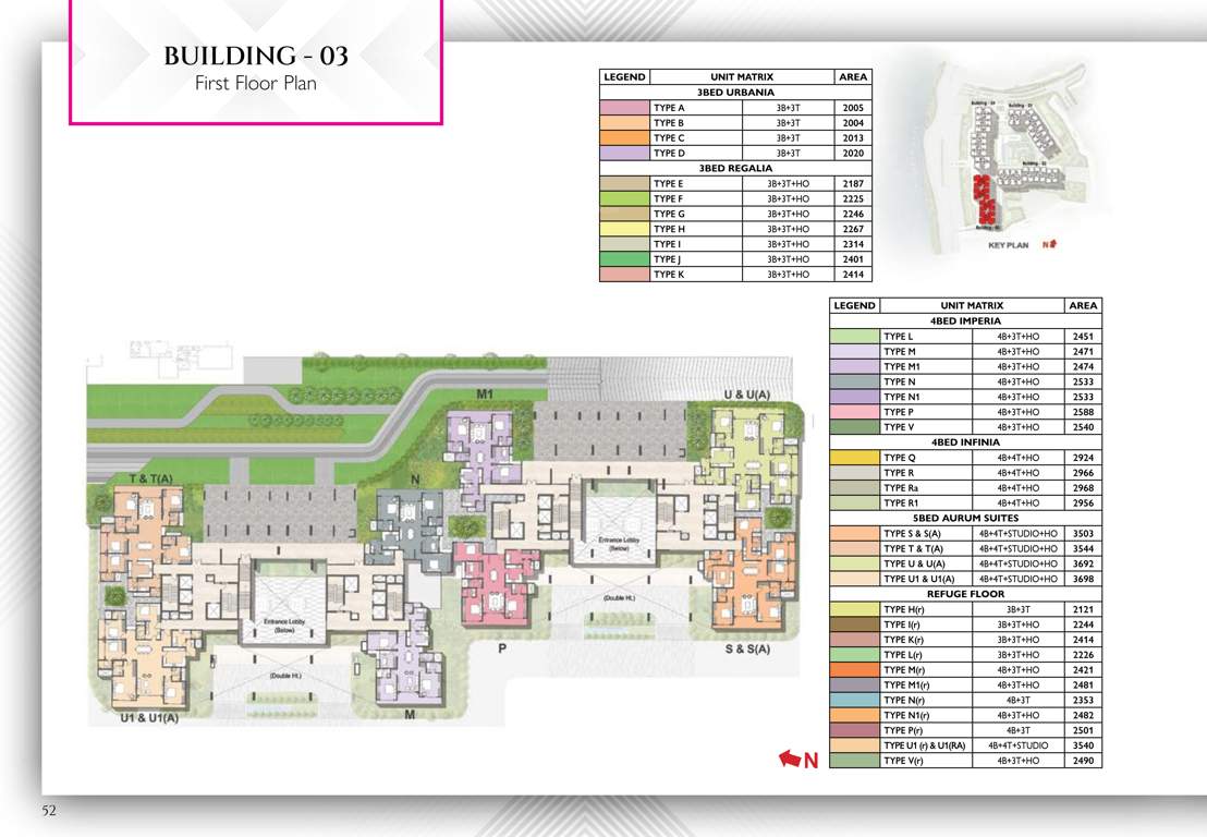  raintree park Tower 3 Cluster Plan
