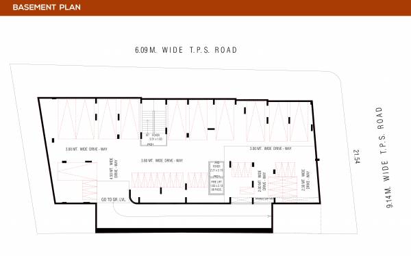  kavyam Block  A Cluster Plan For Basement Floor