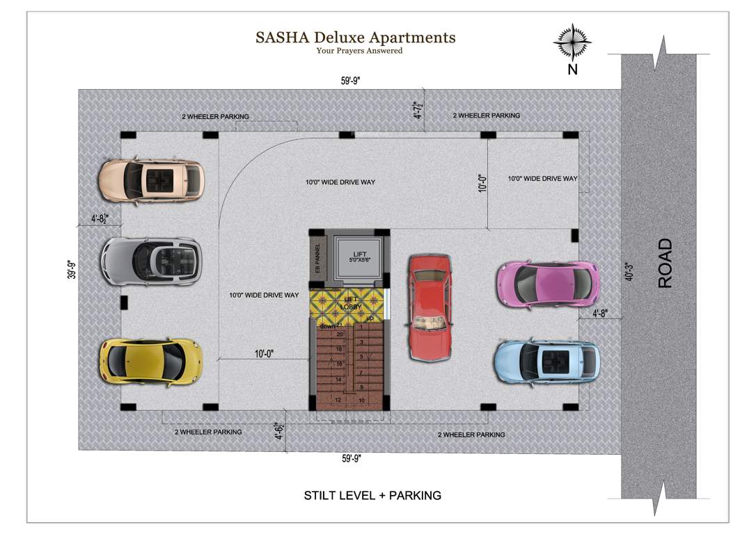  sasha deluxe apartment Sasha Deluxe Apartment Stilt Cluster Plan