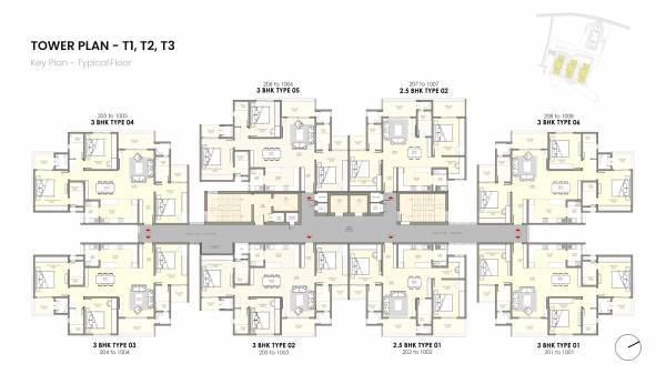Towers 1 Cluster Plan serene-heights Towers 1 Cluster Plan