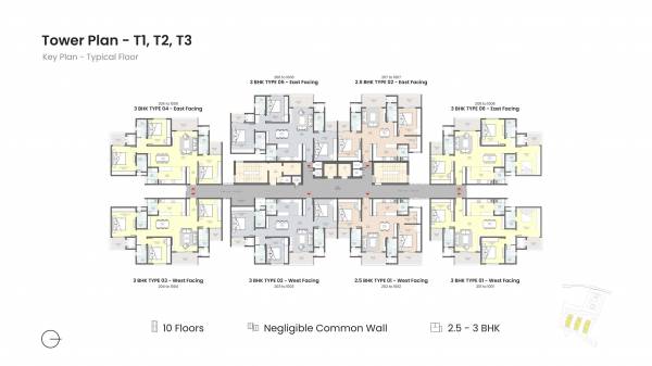 Towers 1 Cluster Plan serene-heights Towers 1 Cluster Plan