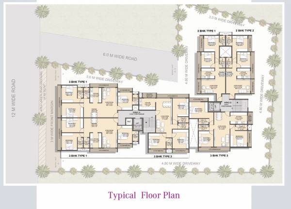  parijat-chs Parijat Chs A and Wing B Wing Cluster Plan