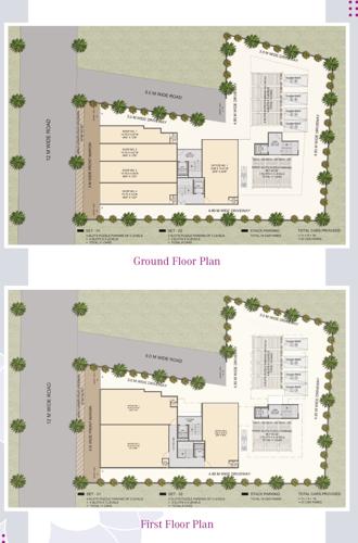  parijat-chs Parijat Chs A Wing and Wing B Cluster Plan from ground to 1st Floor