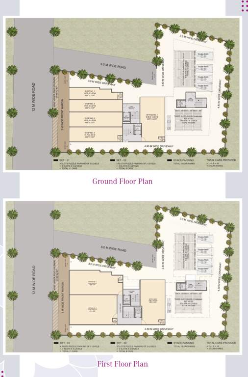  parijat chs Parijat Chs A Wing and Wing B Cluster Plan from ground to 1st Floor