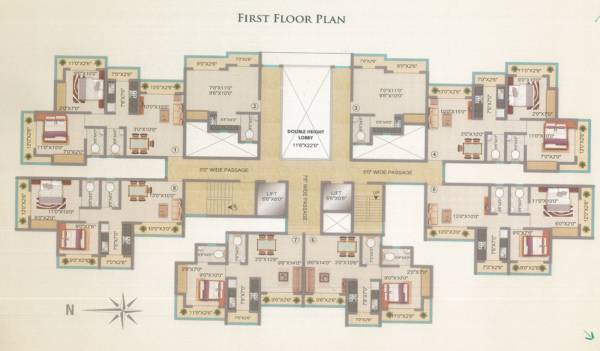  pride Prithvi Pride Phase I Cluster Plan For 1st Floor