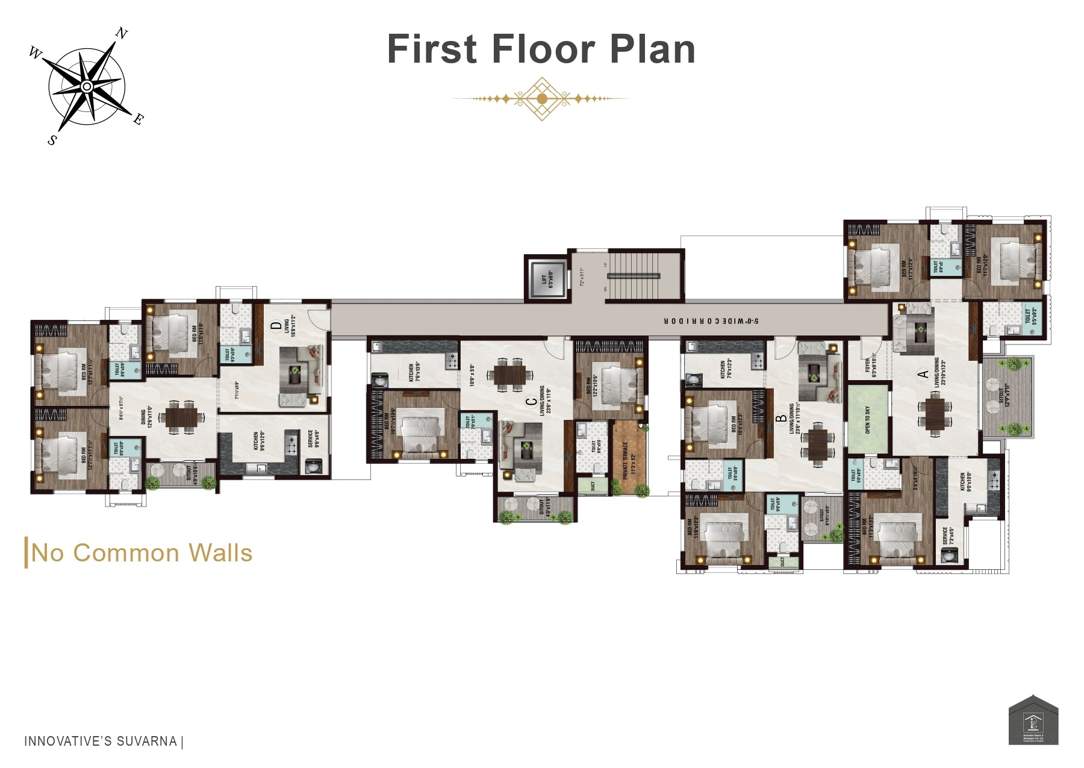  suvarna Innovative's Suvarna Cluster Plan for 1st Floor