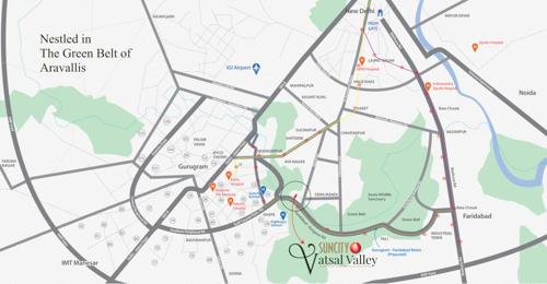 Location Plan vatsal-valley-independent-floors Location Plan