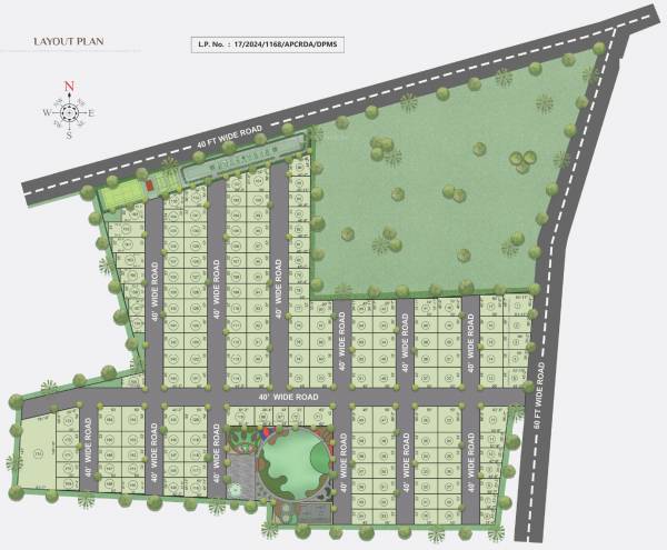  elite-brundavan Layout Plan
