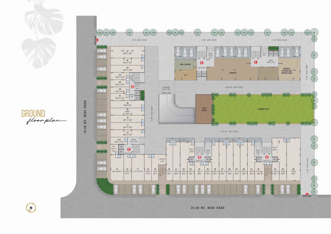 apartment Tower 1 Cluster Plan