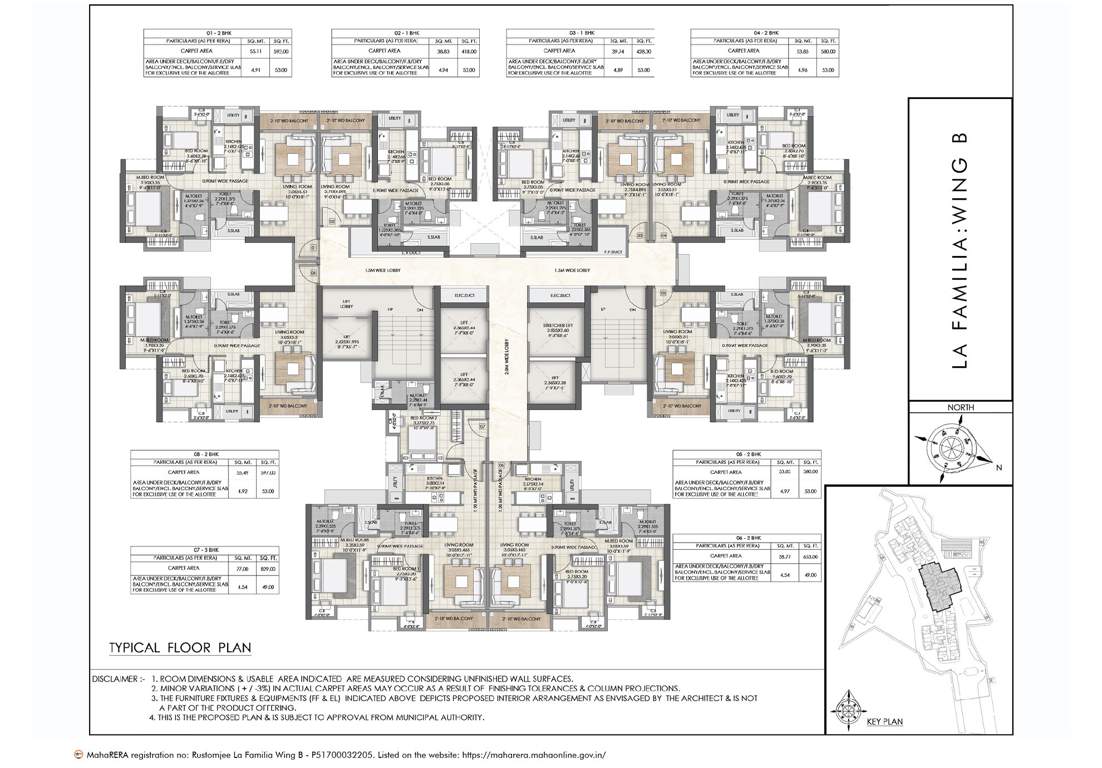  la familia Rustomjee La Familia Wing A Cluster Plan