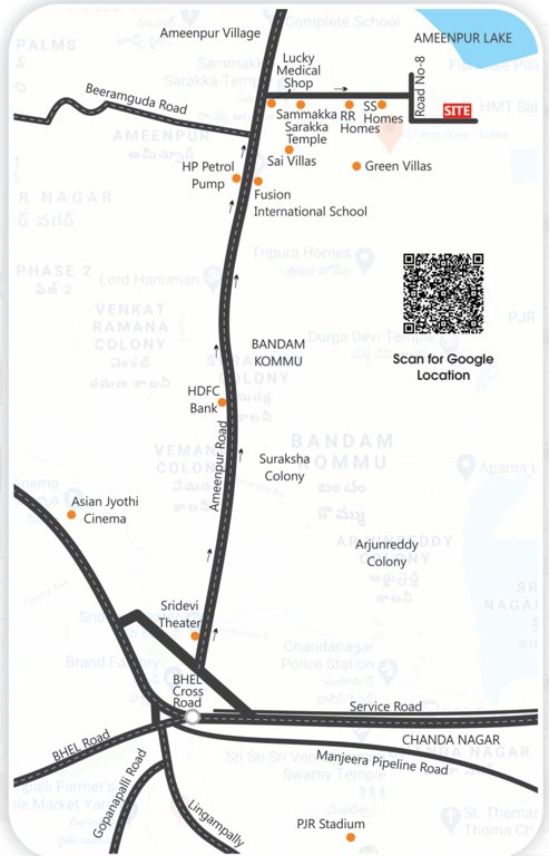  isha homes Location Plan