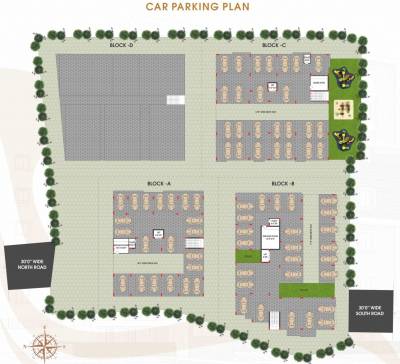  brindavan Block A, Block B, Block C Car Parking Cluster Plan