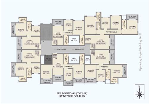  shiv-shrushti-complex-building-no-2 Shiv Shrushti Complex Building No 2 Cluster Plan from 1st to 7th Floor