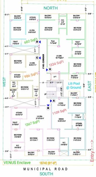  venus-enclave Venus Enclave Cluster Plan For Typical Floor Plan