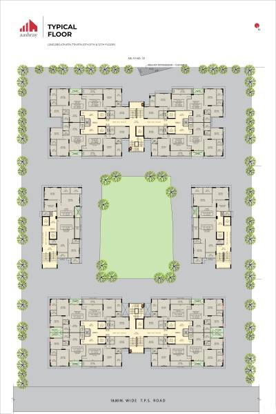  anantam Block A,B,C,D,E,F Cluster Plan for 2nd,3rd,4th,6th,7th,9th,10th,11th & 12th Floor