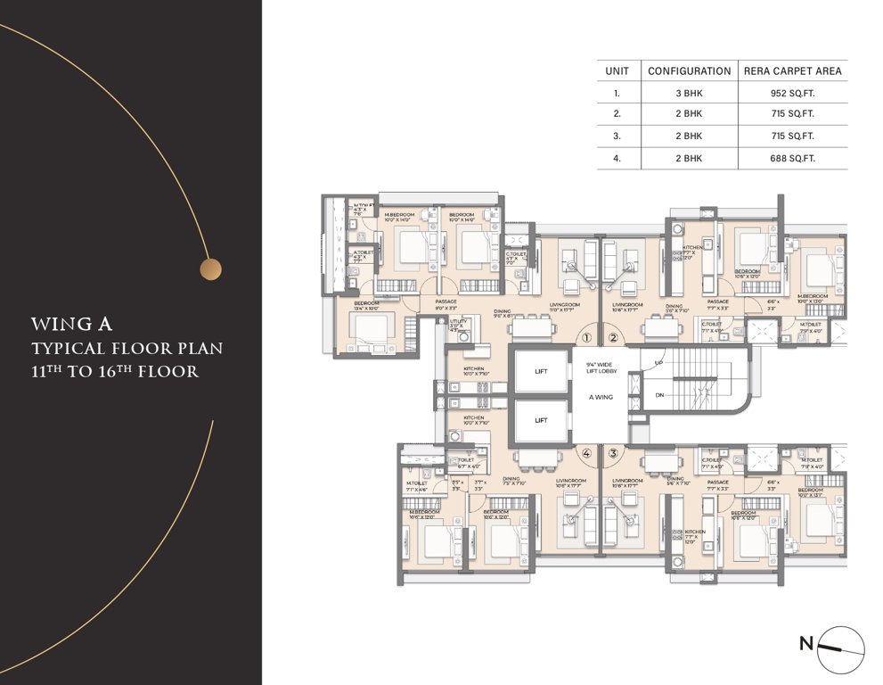  vistas Wing A Cluster Plan