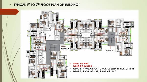  viraj-residency Building No 1- Type C2 Cluster Plan