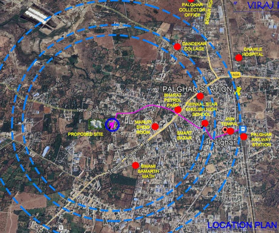  viraj residency Location Plan