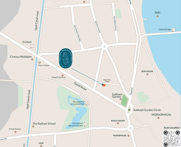  meera-row-house Location Plan