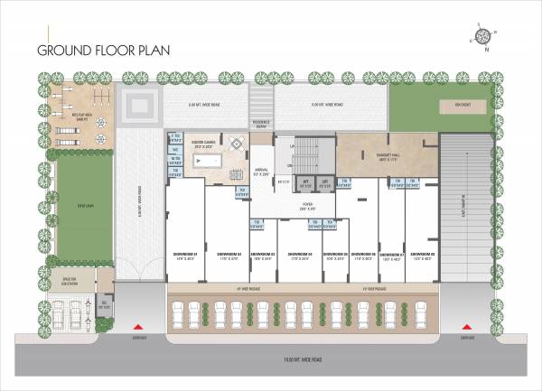  florence-242 Florence 242 Cluster Plan for ground Floor
