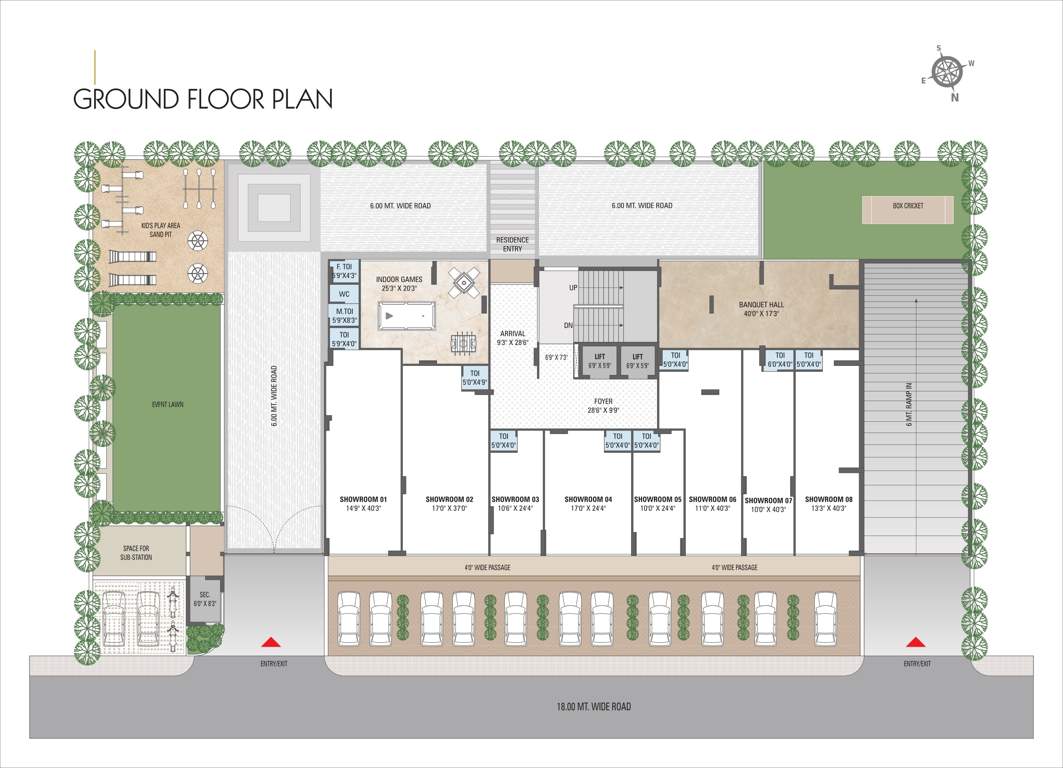  florence 242 Florence 242 Cluster Plan for ground Floor