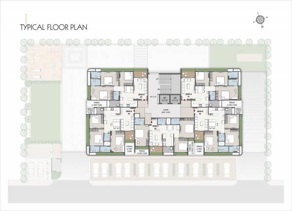  florence-242 Florence 242 Cluster Plan for Typical Floor