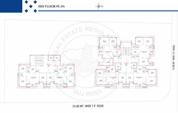 paradise Block A + B Cluster Plan For 11th Floor