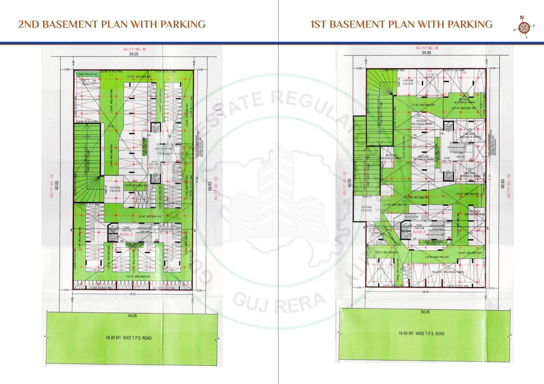  solo lake view Block A And B Cluster Plan for Basement 1 And 2 Floor