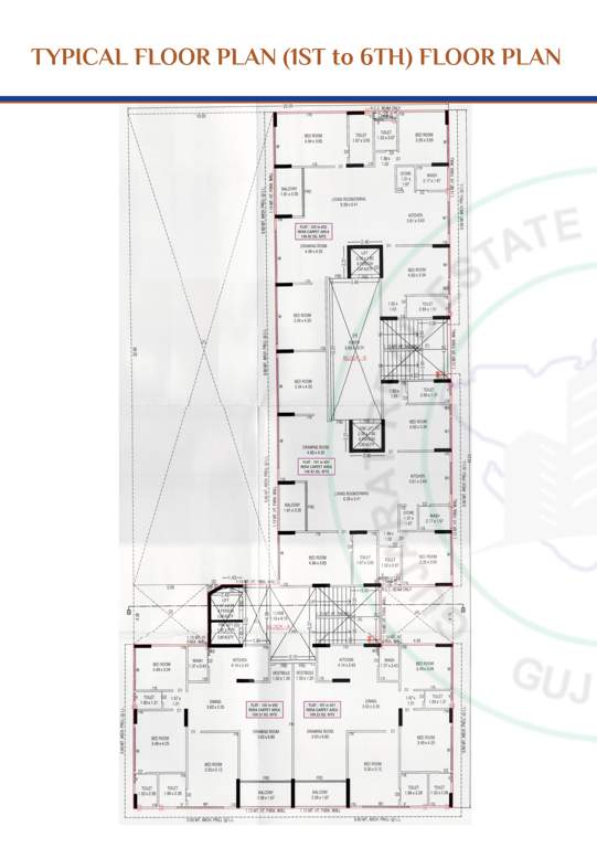  solo lake view Block A And B Cluster Plan from 1st to 6th Floor
