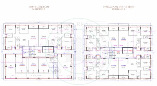  kailash-avenue Block A Cluster Plan from 1st to 14th Floor
