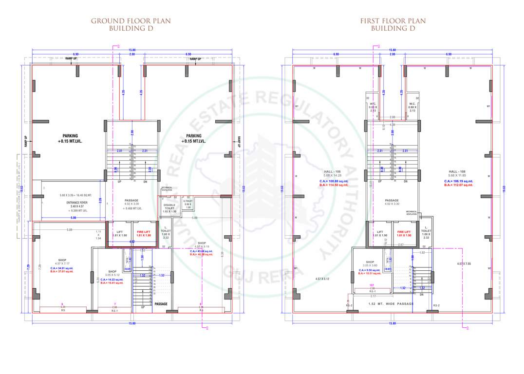  kailash avenue Block D Cluster Plan from ground to 1st Floor